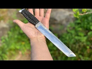 ヤスリからナイフを作ってみたの巻　(自作ナイフ)DIY ナイフ パラコードグリップ　DIY 自作 短刀　ナイフメイキング　キャンプ