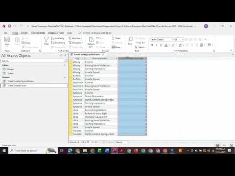 Access 2024 In Practice - Ch 3 Independent Project 3-5 | Simnet 2021 & 365 Chapter 3