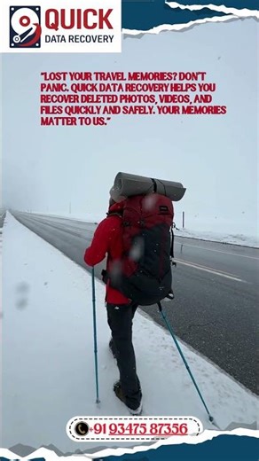 Lost your travel photos & videos? Don’t worry… Quick Data Recovery is here!