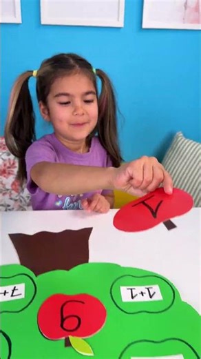 🧮Kids, Let’s Learn NUMBERS While Building a FUN APPLE TREE! #shorts #fun
