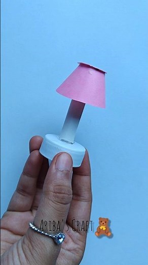 😱DIY Mini Paper Table Lamp #shorts #art #craft #love #youtubeshorts #diy
