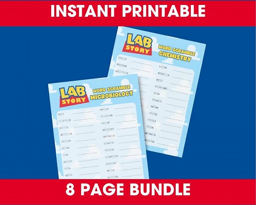 Lab Week Word Scramble - Lab Story - 2026 Games - Etsy