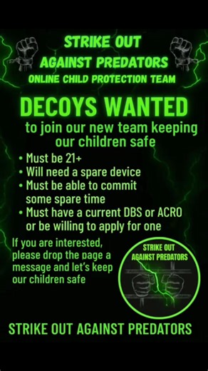 Now open for interviews for new decoys if you are interested please drop us a message today | Strike out against predators