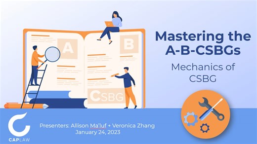 Mastering the A-B-CSBGs: Mechanics of CSBG