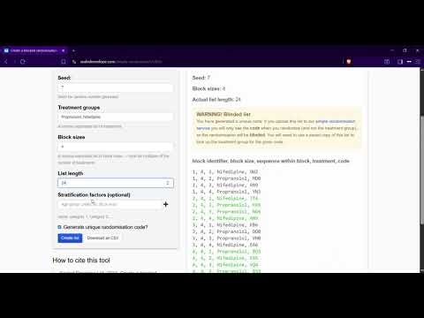 Stratified Block Randomization