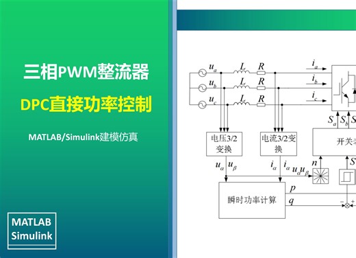 三相PWM整流器（五） 直接功率控制DPC三相电压型PWM整流器MATLAB/Simulink仿真模型
