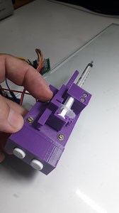 Insulin syringe and stepper motor with integrated button control