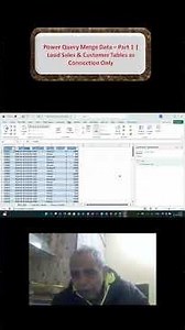 Power Query Merge Data – Part 1 | Load Sales & Customer Tables as Connection Only