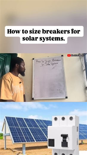 How to properly size breakers for solar systems. #breakers #solarsystems #solarsizing | Gideon Aghahowa