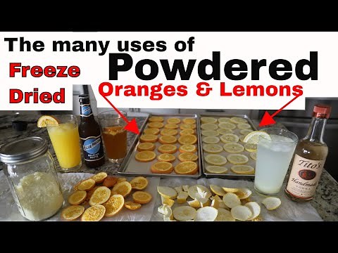 How to Make Lemon Powder & Orange Powder #fruitpowder