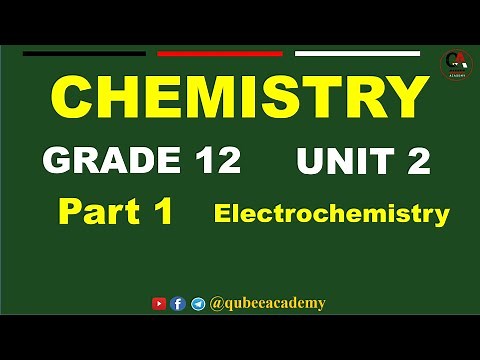 1. Grade 12 Chemistry Unit 2 | Electrochemistry | Part 1 | Oxidation-Reduction rxn | New Curriculum.