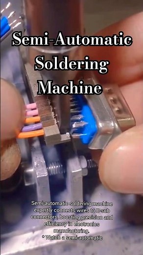 Semi-Automatic Soldering: Precise D-sub Connector Wiring