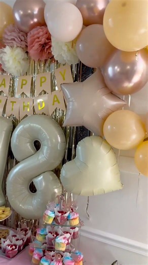 Beige 18th Birthday Decor