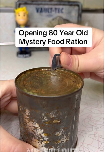 Opening 80 Year Old Mystery Food Ration Can
