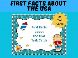 First Facts About the USA Task Cards - Etsy