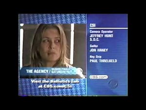 CBS split screen credits, circa 2003 #3