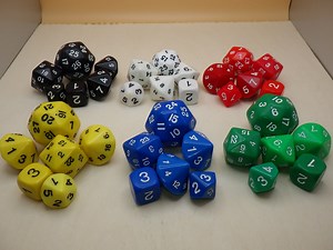 Who Knew? 6 Die Dice Set - D3, D5, D7, D16, D24, D30 - Choose Color - RPG Tool Supply Counters Markers Random Decision Makers Crafts - Etsy