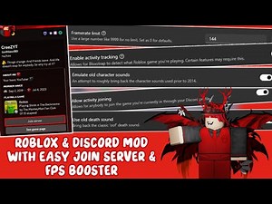 Roblox & Discord mod with easy join server & fps booster | Roblox BloxStrap