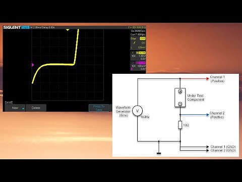Component Tester (V-I Curve Tracer) Using The Oscilloscope XY Mode