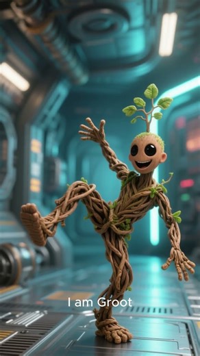 Mini Groot in the Rhythm! 🌱💃