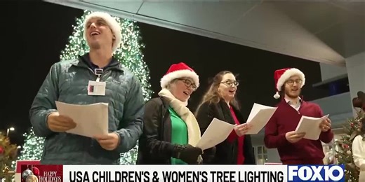USA Health Children’s & Women’s Hospital holds Christmas tree lighting