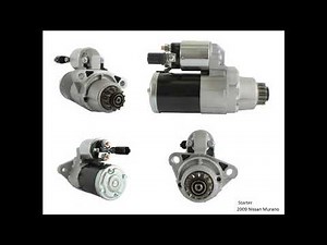 2009 Nissan Murano || Starter Removal || Replacement