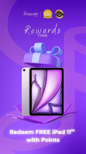 A FREE iPad 11th (128GB) is waiting! Redeem with just 3,500 points — only ONE unit available! ⏳ | Singcube Karaoke | Facebook