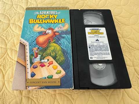 The Adventures of Rocky and Bullwinkle: Vincent Van Moose (1991 VHS) (Vertical Sticker Label Copy)