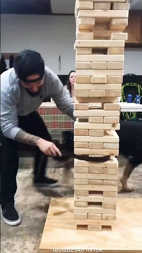 Life Size Jenga Trick 👌✅ #jenga