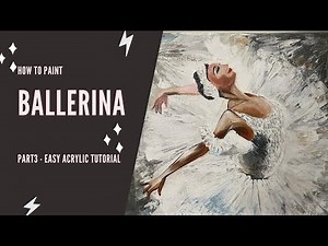 How to Paint Ballerina in 4 minutes || Easy Tutorial || Paintbrush by Divya