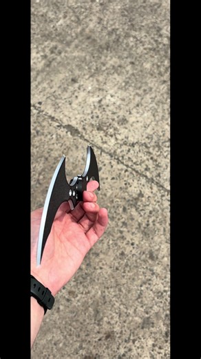 Prop Batarang! On Etsy now! #batman #thebatman #arkham #arkhamknight #arkhamcity #arkhamasylum #arkhamorigins #arkhamseries #arkhambatman #arkhamgames #batmanarkhamknight #batmanedit #batmanvssuperman #batarang #batarangs #prop #props #propsdepartment #propmaker #propmakersoftiktok #batmangadgets