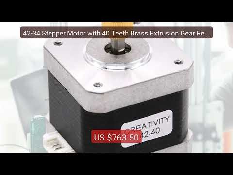 42-34 Stepper Motor with 40 Teeth Brass Extrusion Gear Replace... — Hot Deal 2026 | Limited Offer!
