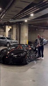 Luka Dončić with a rare taste for cars pulls up to the game in his $5.3M Bugatti W16 Mistral 🏎️🪄🟣🟡..