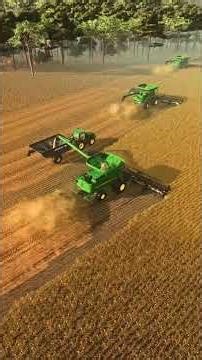 Massive Harvest Operation in Action #FarmingSimulator #AgriTech