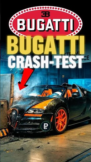 Crash Test Of Bugatti Cars 🤯#bugatti