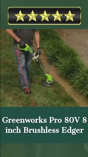 ✅Greenworks Pro 80V 8 inch Brushless Edger | Quick Review #shorts