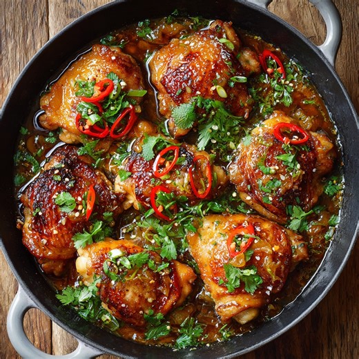 Dinner upgrade alert! These Sticky Apricot Chicken Thighs deliver...