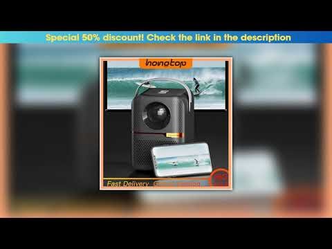 New Arrival HONGTOP P10 Global Version Smart TV WIFI Home Projector 1080P Android Projector 4GB 64G