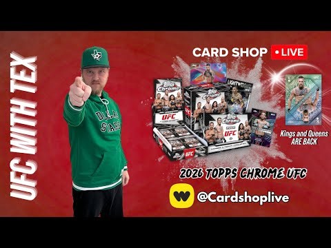 !2 Break -2026 Topps Chrome UFC with Tex 5.13