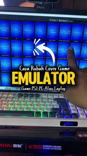 Cara rubah cover emulator ps2 secara otomatis #emulator #pcsx2 #gameps2