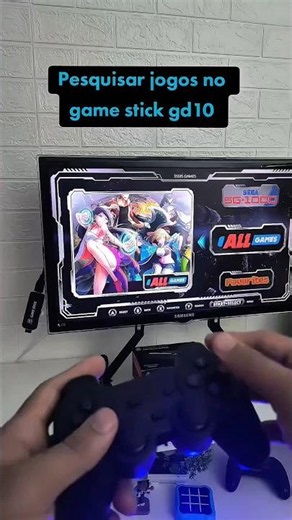 Como pesquisar jogos no game stick gd10...