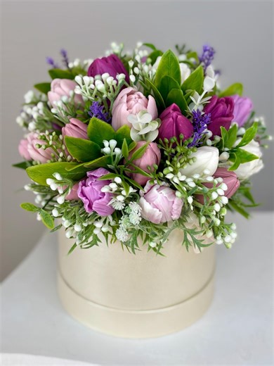 Handmade Soap Flower Arrangement in Hat Box | Long Lasting Floral Gift | Mother's Day, Birthday, Housewarming Decor|home Decor - Etsy