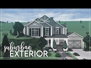 Welcome to Bloxburg | Suburban House Exterior (Speedbuild)