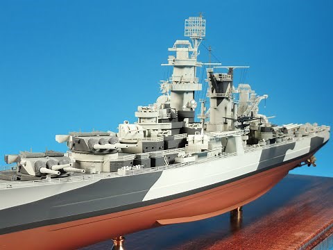 USS Alaska, Hobby Boss 1/350 scale kit – Part-5, measure 32 dazzle pattern painting.