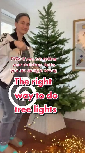 Efficient Christmas Lights Coiling Method