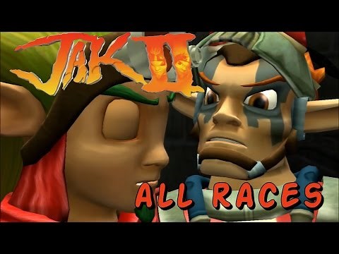 Jak 2 - Races Walkthrough - 1080p60fps No Commentary