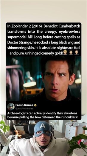 In Zoolander 2 (2016), Benedict Cumberbatch did this