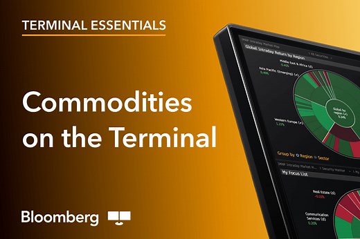 Bloomberg Terminal Essentials: Commodities | Insights | Bloomberg Professional Services