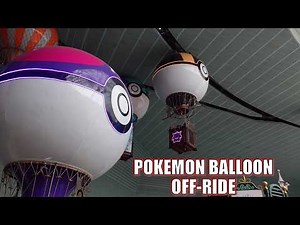 Pokemon Balloon Ride Off-Ride Footage (60FPS), Lotte World Unique Observation Ride | Non-Copyright