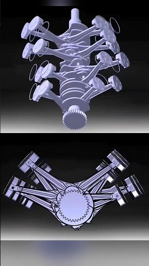 W16 Engine Simulation | CATIA DMU | Piston Motion in Action! #W16Engine #Simulation #animation
